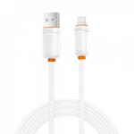 XO Cablu USB-A la iPhone Lightning 1m Alb, XO NB302 (XO-NB302-AL-alb)