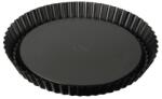 Dr. Oetker Tradition kerek pitetorta forma Ø 28 cm, acél gyümölcstorta sütőforma tapadásmentes bevonattal, quiche forma, 1 db, fekete