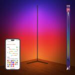 OSRAM WiFi RGBW padlósarok LED lámpa 1400 mm 14 W fekete 2700-6500 K távirányítóval hangulatfény