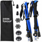 Nordic walking bot, túrabot, 2 db, kék - állítható trekking bot (v14703_N)