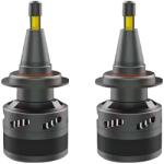 AutoREY 2 db-os H7 LED autóizzó készlet, 3 szín, színváltás be-/kikapcsolással, 12V-24V, plug & play, ventilátor nélküli, tompított/távolsági fényszóróval kompatibilis, 6000K hideg fehér, 4300K meleg