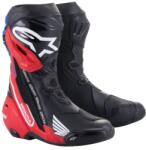 Alpinestars SUPERTECH R HONDA kollekciós cipő, ALPINESTARS (fekete/piros fluo/kék/fehér, 42-es méret)