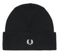 Fred Perry Sapkák Classic Merino Wool Beanie Fekete Egy méret