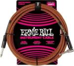 Ernie Ball Braided Pumpkin Pie 3 m Egyenes - Pipa Hangszerkábel (P06470)