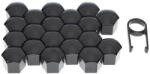 Carmotion Kerékanya kupak - kerékcsavar kupak fekete 21 mm-es csavarvédők 20+1db - Carmotion