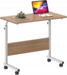Soges Íróasztal Állítható Gurulós Laptop Asztal 80 x 40 x 71-90 cm (10CZZS05-3-80OK)