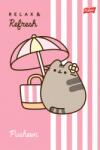 UNIPAP Füzet A4 Pusheen 32 lapos vonalas dupla színes írástanuláshoz MIX