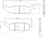 BREN BRENTA fémes fékbetét motorkerékpárhoz, Kawasaki 650 ER-6F 2006-2016 első bal, 650 KLE VERSYS 2007-2014 első bal, Suzuki 650 SV S 2007-2018> első, 650 DL V-STROM 2004> első (ECE R90 minősített) BR4092