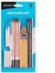 Sinoart Sketching Set rajz- és vázlatkészlet, 12 db-os