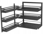 Amix Cargo Corner Magic Kis Univerzális L/p Kosár 600 MM MPTJ017J Grafit Amix (MPTJ017J-GRAFIT)