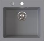 FERRO Chiuveta bucatarie din granit, o cuva, 45 49 cm FERRO STAMPO Gri, adancime cuva 205 mm Chiuveta