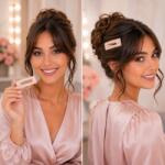 Perfectbeauty Agrafa de par cu pietricele roz Fashion Diamonds (BFUTI44212)