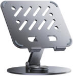 Wozinsky Stand universal laptop/tableta Wozinsky WRS-DSY84SS, Reglabil, Rotire 360, Gri (5907769374616) Suport laptop
