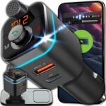 RETOO Bluetooth Audio Transmitter Fm MP3 Gyorstöltő Usb Sd LCD QC3.0 Rgb (R-E665)