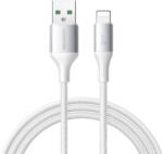 JOYROOM Cablu pentru incarcare si transfer de date Joyroom S-A28 Flash Series, USB-A/Lightning, 3A, 480 Mb/s, 2m, Alb (6956116798260)