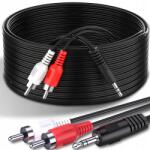 RETOO Audio Kábel Aux Mini Jack 3, 5mm 2 Rca Cinch Stereo 1, 5m Minijack Kábel (kabel RCA JACK)