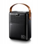 REMAX Powerbank Remax RPP-118 80000mAh Gyorstöltés 22.5W fekete (6954851218654)