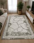 FRIDA Covor Frida 08912 Marime 150 x 230 cm, Crem, Gri, Inaltime Fir 7.5 mm, Antialergic, Polipropilena, Living, Dormitor, Sufragerie, Birou Covor