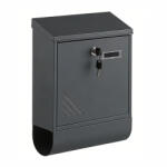 Leziter Cutie postala de exterior Leziter Homepost, cu încuietoare, suport ziare, gri (MB-005)