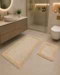 Set Baie Set 2 Covorase Baie, Rombs 14 Cappuccino, Covor 100% Bumbac, Dimensiunea 60x100 cm (8680926099443) Covor baie