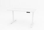 Terra Mob Prod Birou reglabil electric White TerrA6 Light 2026 - cadrul Alb plus blat, 2 motoare, 2 Trepte de inaltime, inaltime 72-115 cm, senzor de coliziune (Culoare profil: Alb, Dimensiune blat: 137x67 cm, Culoa