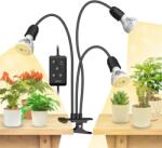 SANSI Lampă neagră cu clește 3x 10W Sansi (+ temporizator)