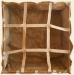 U Gro Pat de cultivare din iută U Gro Jute Reinforced Eco Plant Bed 93x93x30 cm - 250 l