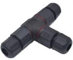 T-LED Conector cablu IP68 în formă de T 3 x 2, 5mm2