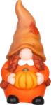 MagicHome Figurina decorativa pitic fetita cu dovleac, teracota, 19, 5 cm (8092429)