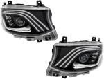 KITT Faruri Full LED negre pentru Mercedes Sprinter W907 W910 Halogen 2019-2027 (HLMBW910MB)