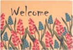 MagicHome Covoras de intrare MagicHome Welcome floral, plastic/latex, 40x60 cm (2211583) Pres