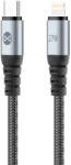 Forever Braix USB-C-Lightning kábel 1, 0 m 27W fekete (160300)