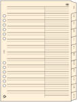 Realsystem Telefonregiszter - RS551L, Krém (Chamois)