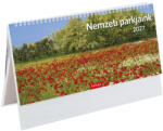 TopTimer Nemzeti park, képes álló papírtáblás csonkalapos asztali naptár T054, Fehér