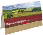 TopTimer Magyarországot járva, képes, álló asztali naptár T056, Bézs