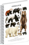 Realsystem Animalium, spirálos, üres notesz - Bears, A5