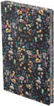 TopTimer 404 Notes found, B5 jegyzetfüzet élfestéssel, Flowers Black