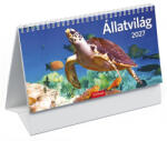 TopTimer Állatvilág, képes álló papírtáblás asztali naptár T058