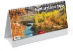 TopTimer Fantasztikus tájak, képes álló papírtáblás asztali naptár T066