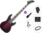 Jackson JS Series Concert Bass JS3VQ AH Premium SET Transparent Red Burst Bas cu 5 corzi
