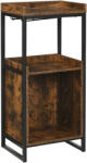 HOMCOM Dulap Vinuri Stil Industrial Suport 9 Sticle Pahare Rafturi 52x40x113cm Maro | Aosom Romania (801-146) Suport sticla vin