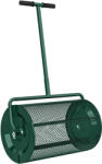 Outsunny Distribuitor de Îngrășământ 75 L din Metal cu Mâner Reglabil în T și Mâner Căptușit, 70x40x112 cm, Verde | Aosom Romania (84H-363V00GN) Masina de imprastiat