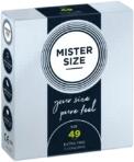 MISTER SIZE 49 - méretezett, ultravékony óvszer Kiszerelés: 3 db