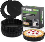 NutriChef Set Tarteform Nutrichef 10 Mini Tartelette 10 cm, Carbonstahl, Antihaft (47463556)
