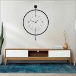 Wallity Dekoratív Fém Falióra Fekete Mclock-00112