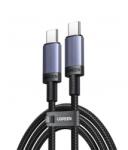 UGREEN adatkábel, töltőkábel, fekete (100W, 5A, USB-C to USB-C, 1m)