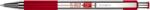 Zebra Pix cu mecanism Zebra, F301, 0.7 mm, corp rosu, scriere albastra (ZB301002)