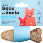 AZANKI Bone with shrimp and black olives in cod skin shaped like a fish - dog treat - 12 cm