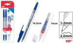 Main Paper Set 2 pixuri albastre Main Paper, varf 1 mm, creion corector 4 ml, blister (MR217985)