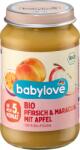 babylove Био плодово пюре праскова и маракуя с ябълка, 5+м, 190 g (1268382)